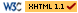Valid XHTML 1.1